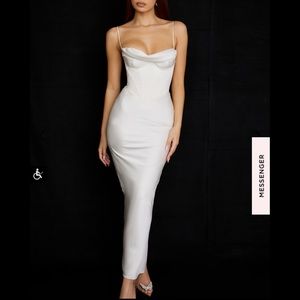 HOUSE OF CB | CHARMAINE IVORY CORSET DRESS